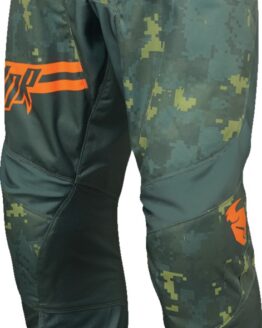 Thor Youth Sector DIGI Pants Camo Green Orange Size 28
