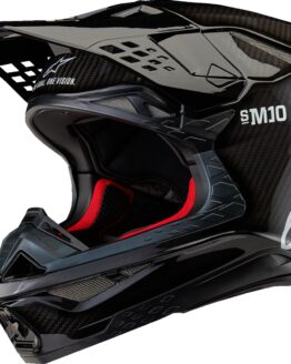 Alpinestars Supertech M10 MIPS Helmet Gloss Black Carbon Medium
