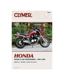 Clymer Shop Repair & Service Manual Soft Cover CM345 83-85 Honda CB650/Nighthawk