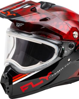 Fly Racing Trekker CW Conceal Helmet Elec Shield Red/Black Small