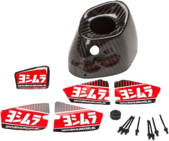 Yoshimura End Cap Cover Kit Left Side RS-9/RS-9T Carbon Fiber