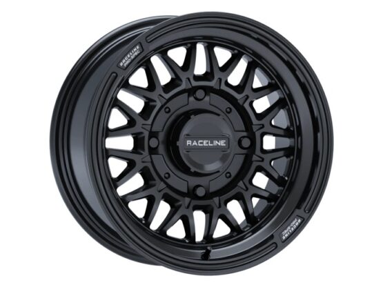 Raceline Omega 15x10 Gloss Black Wheel 4x156 0mm For ATV/UTV