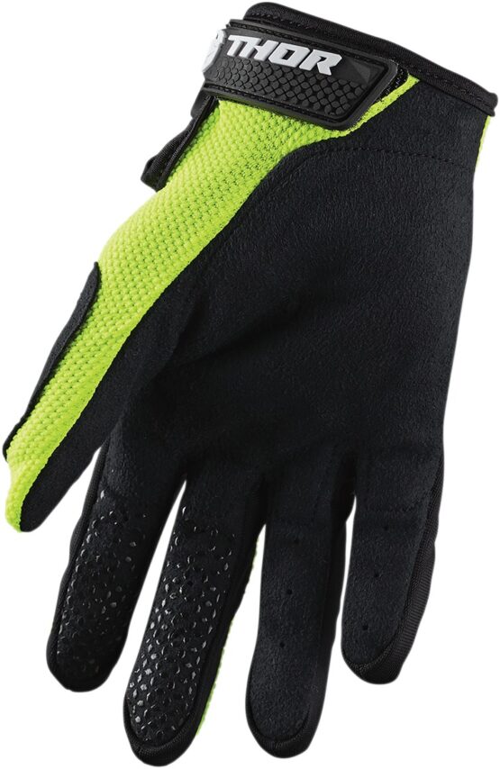Thor Youth Sector Gloves Acid Black Large - Image 2