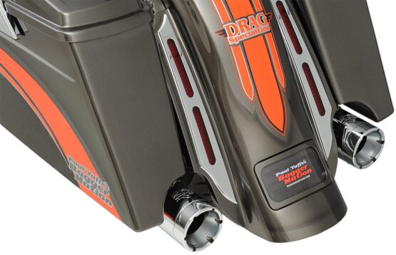 Monster Round Chrome Slip On Exhaust - Image 3