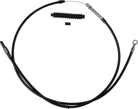 Barnett High-Efficiency Black Vinyl Clutch Cable +8" For Harley-Davidson