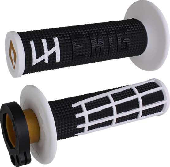 ODI Emig 2.0 V2 Lock-On Grips Black/White Pair - Image 2
