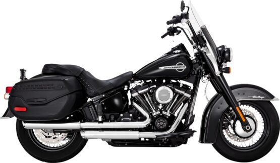 18-22 Harley Davidson Softail Heritage Twin Slash PCX Slip-On Exhaust - Chrome - Image 2