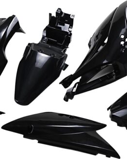 UFO Complete Black Plastic Kit Fits Kawasaki KLX110