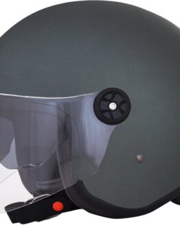 FX-143 3/4 Open Face Helmet Gray w/Smoke Shield Medium