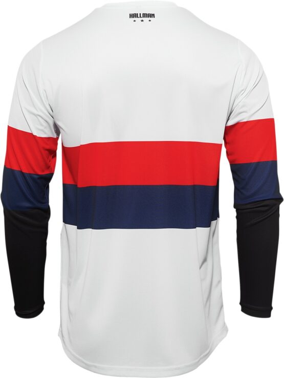 Thor Hallman Differ Draft Jersey Red Navy White Small Men's - Image 2