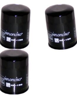 HF196 Oil Filter - Black - 3 Pack