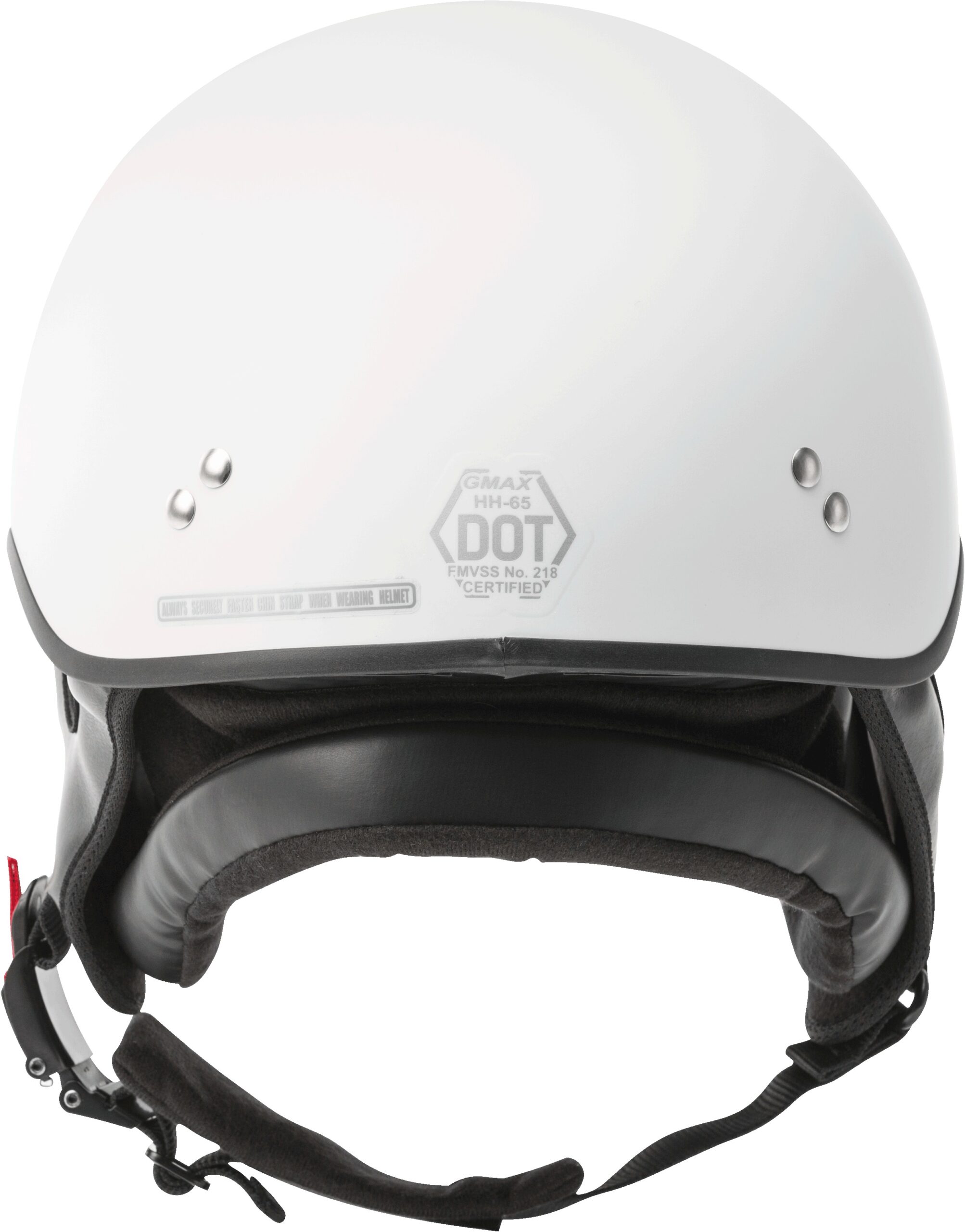 GMAX HH-65 Half Helmet Naked Matte White XL - Image 3
