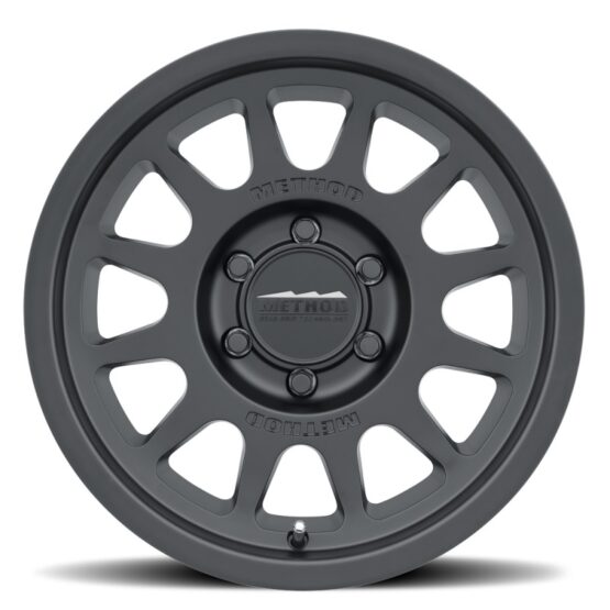 MR703 17x8.5 +25mm Offset 6x135 87mm CB Matte Black Wheel - Image 2