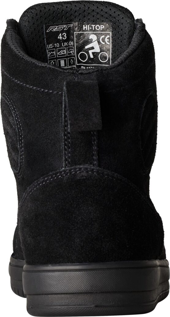 RST HiTop Moto Sneaker CE Boot Black Suede Size 10 - Image 2
