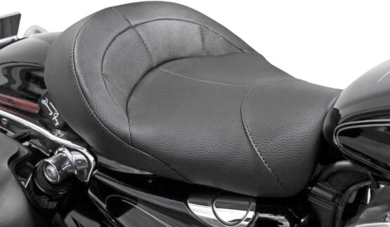Danny Gray Big IST Solo Vinyl Seat Black Fits 04-18 Harley XL Sportster