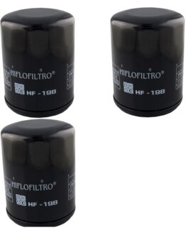 HF198 Oil Filter - Black - 3 Pack