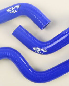 Radiator Hose Kit Blue Silicone Rubber CV4 Fits 14-20 Kawasaki KX85 KX100