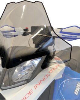 POWERMADD Cobra X-Tall Windshield Clear/Black For Ski-Doo Models
