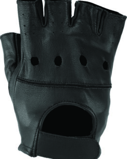 Kuryakyn Hollister Shorty Gloves Black - Large