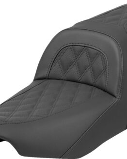 Saddlemen Slim Lattice Stitch Seat Black For 2024 Harley FLHX FLTRX Models