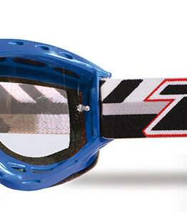3101 Blue Atzaki Youth MX Goggles - Clear Lens