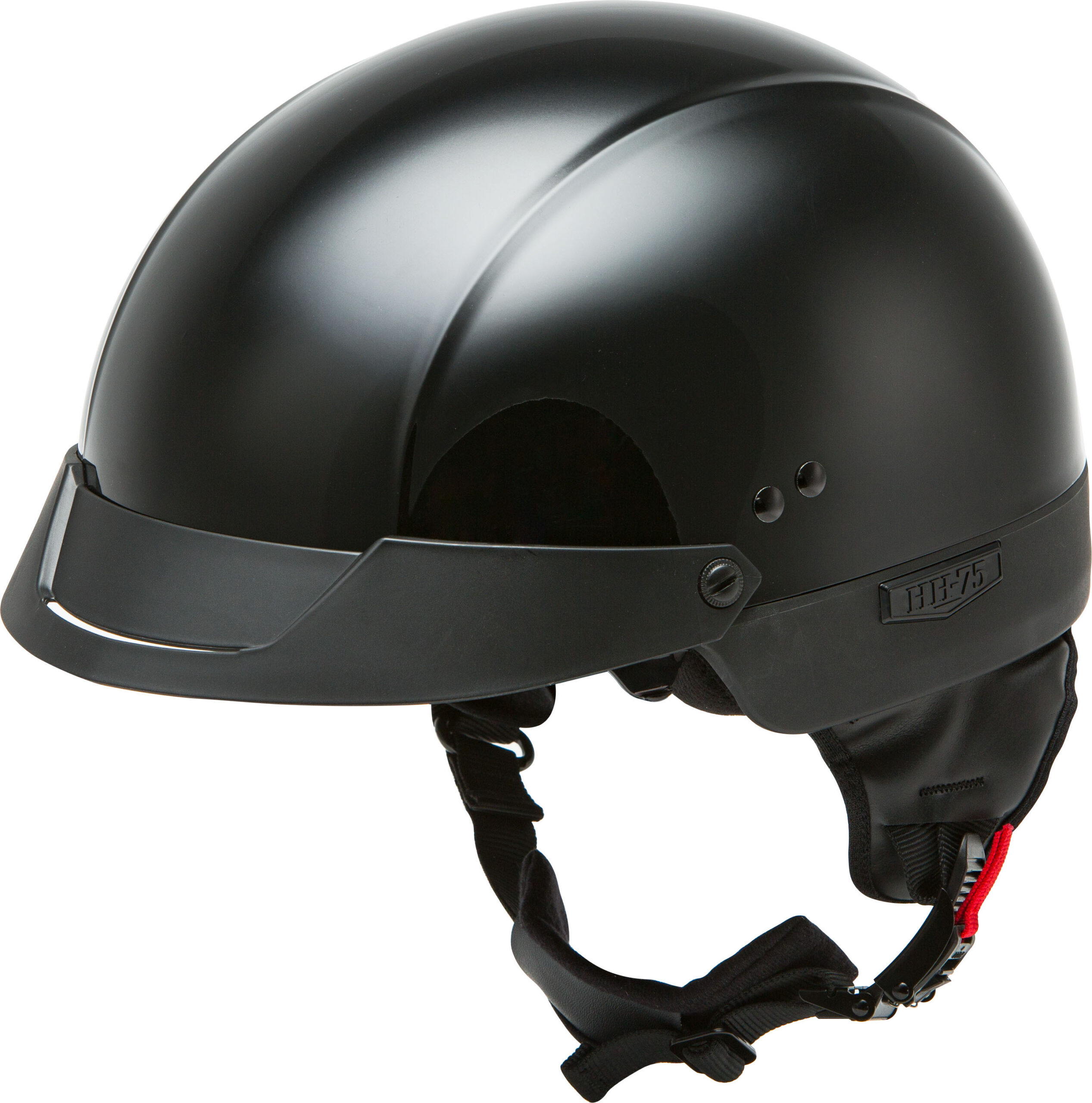 GMAX HH-75 Half Helmet Black Large - Image 3
