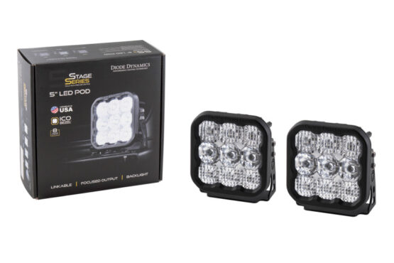 SS5 LED Pod Pro - White Spot (Pair) - Image 2
