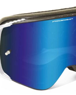 3206 Advanced MX Goggles - White w/ Magnetic Blue Iridium Lens