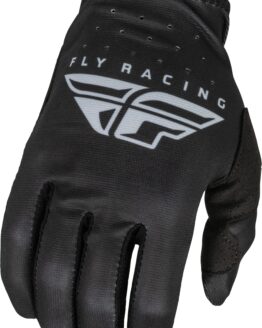 Fly Racing Youth Lite Gloves Black/Grey Youth Small