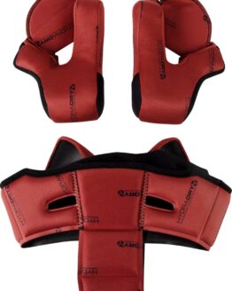 ICON Domain Helmet Liner and Cheek Pads Set 2XL Red