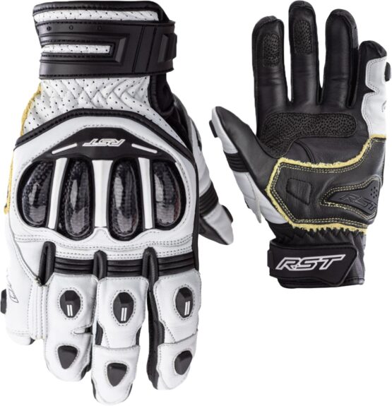 RST Tractech EVO 4 Short CE Glove White/White/Black 2XL