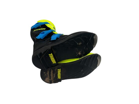 Blitz Xp Dirt Bike Boots - Yellow Mx Sole Us Size Youth 04 - Image 2