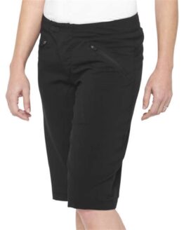 100% Women's Ridecamp Shorts with Liner Black Size S