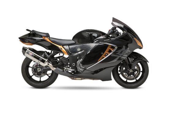Yoshimura R-77 Slip-On Exhaust SS/CF For Suzuki Hayabusa 2022-2023 - Image 2