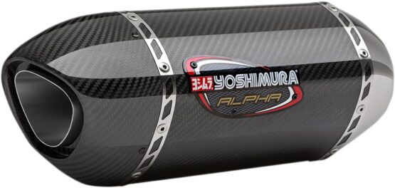 Yoshimura Alpha Carbon Fiber Slip-On Exhaust Black Fits 11-24 GSXR600/750