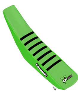 D'Cor Seat Cover Green with Black Ribs Fits 19-20 Kawasaki KX450