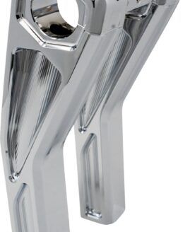Kodlin Ascent Pro Pullback Risers 8in Chrome For Harley 3-1/2in On-Center