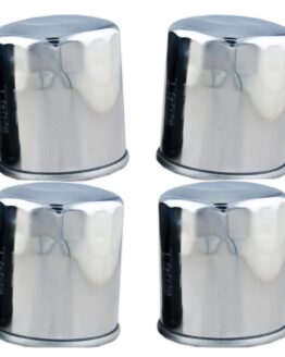 HF303C Oil Filter - Chrome - 4 Pack
