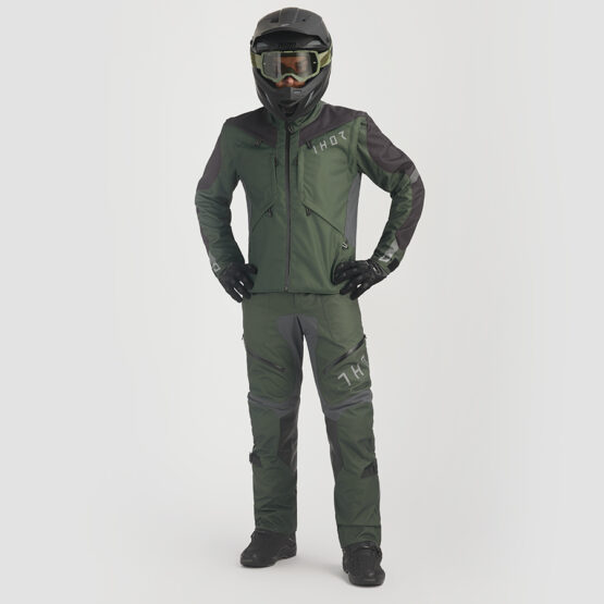 Terrain Army Green & Charcoal Over The Boot Pants - Size 36 - Image 2
