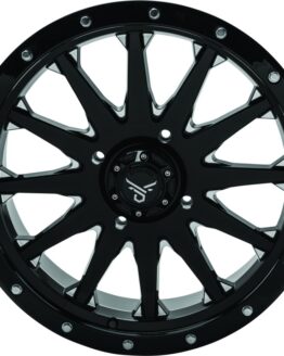 QuadBoss Wagon 20x7 4+3 4/137 Milled Wheel Black