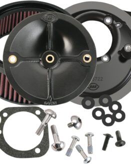 S&S Super Stock Stealth Air Cleaner Kit Black For 99-06 Harley Twin Cam CV