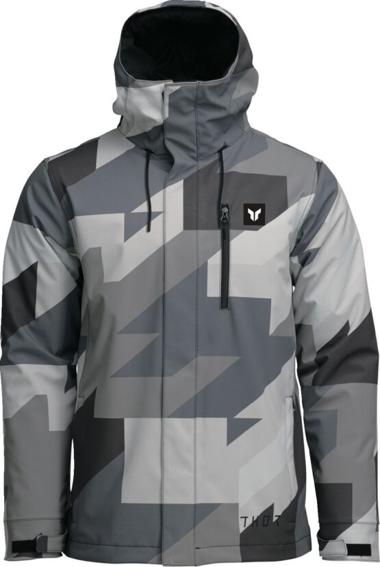 THOR Brave Tour Jacket XL Camo Black Light Gray Dark Gray Men's