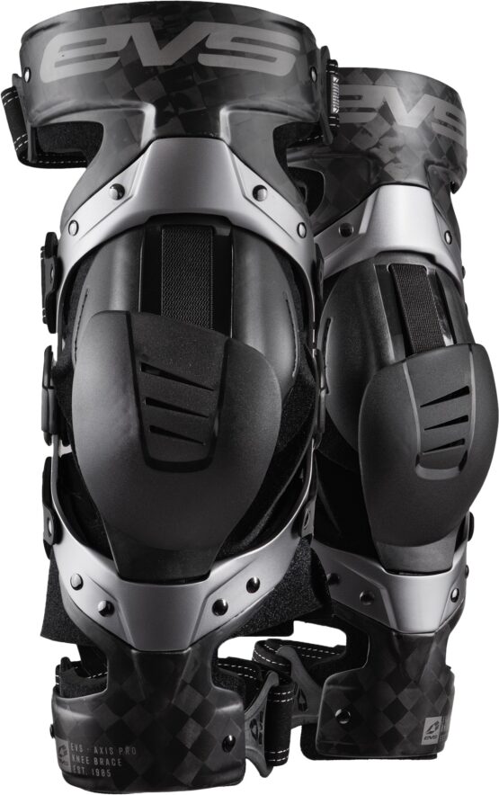EVS Axis Pro Knee Brace Pair Black/Grey Large - Image 3