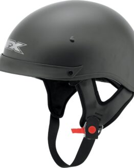 FX-72 Street Half Helmet Matte Black Large