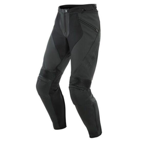 Dainese Pony 3 Leather Pants Matte Black Perforated Size 48