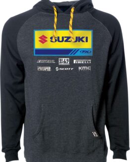Factory Effex Suzuki 21 Racewear Hoodie Charcoal/Black Men's Medium