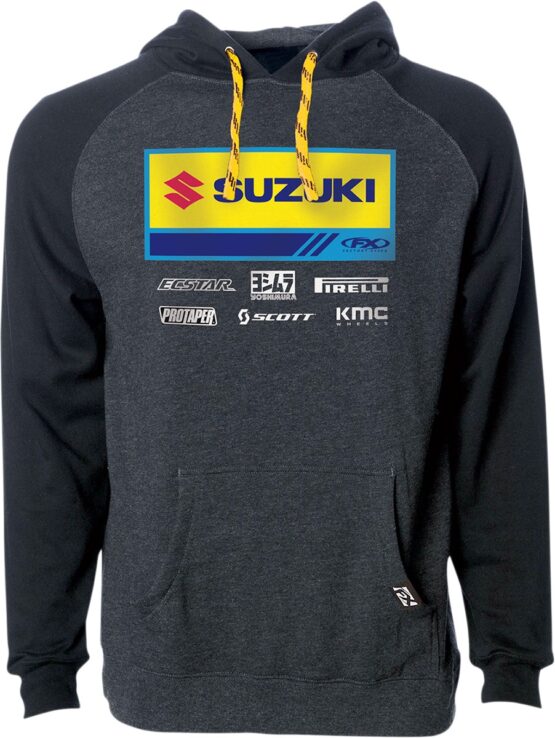 Factory Effex Suzuki 21 Racewear Hoodie Charcoal/Black Men's Medium