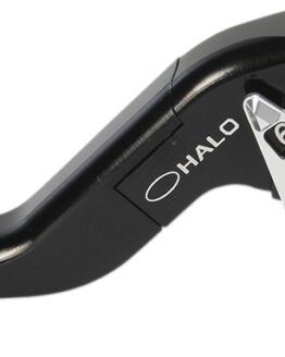 Halo Aluminum Adjustable Folding Clutch Lever - Black
