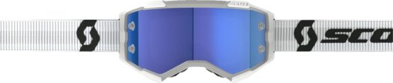 Scott Fury Goggles White Blue Chrome Lens Adult Unisex - Image 2