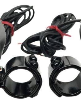 2" LED Driving Light Kit w/ 1-1/4" Clamps - Black